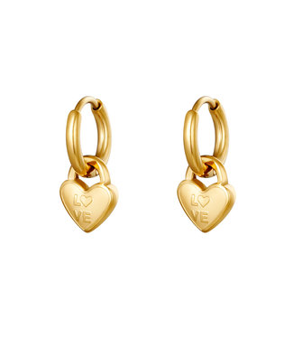 Locked in Love Earrings