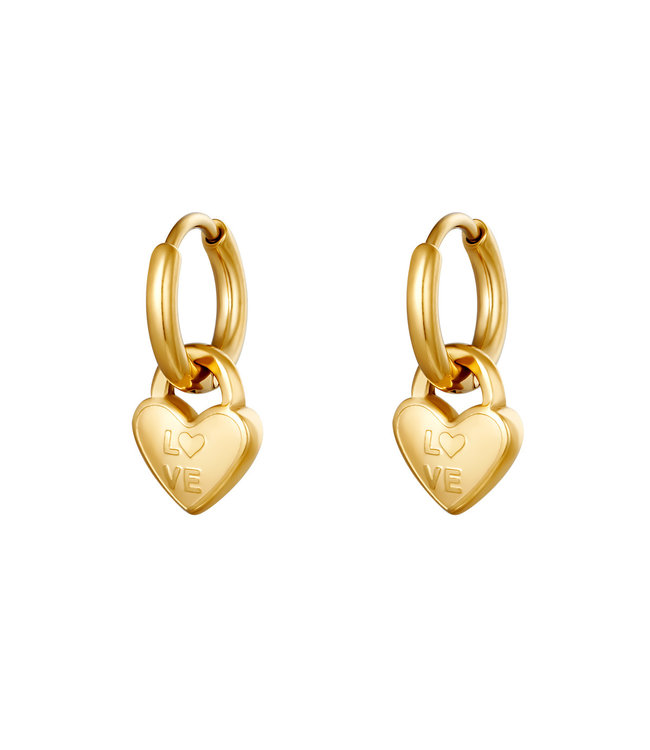Locked in Love Earrings