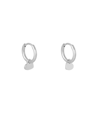 Silver Lonely Heart Earrings