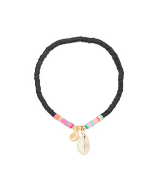 Malia Shell Bracelet / Black