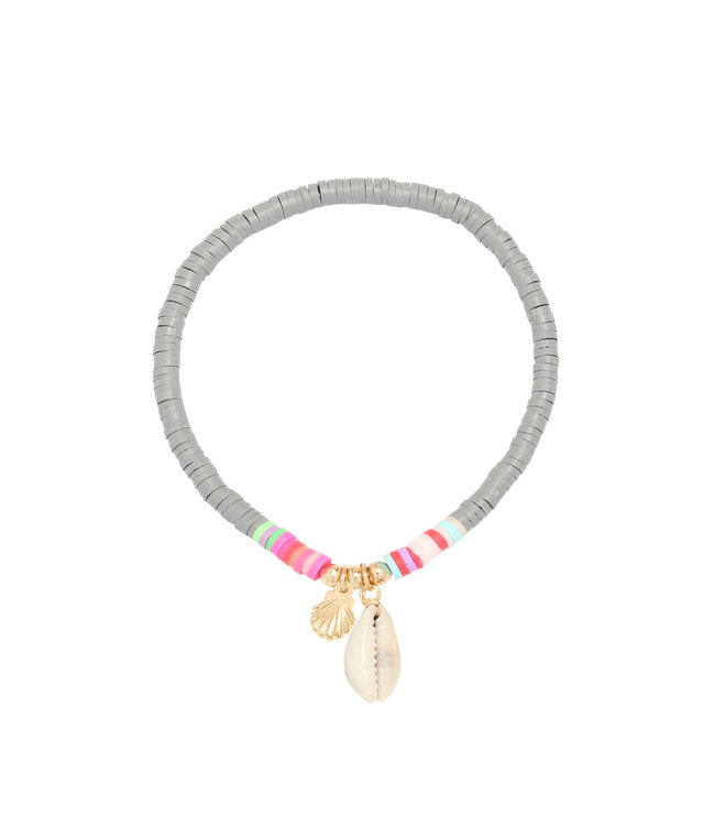Malia Shell Bracelet / Grey