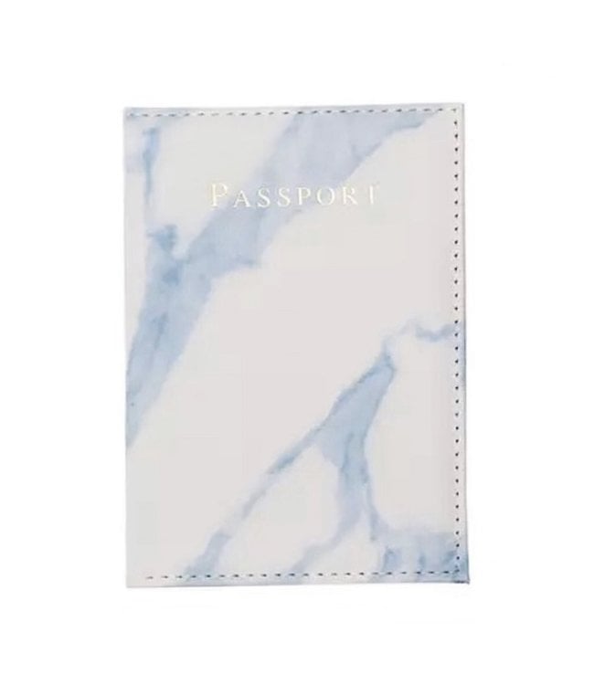 Marble Passport Cover / Blue