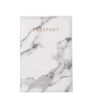 Marble Passport Cover / White
