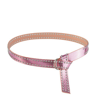 Metallic Studs Belt / Pink