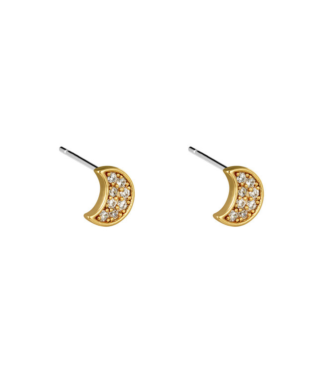 Moon Stud Earrings