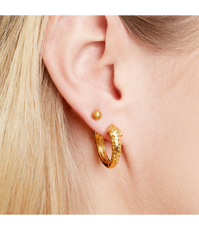 Panther Head Hoop Earrings