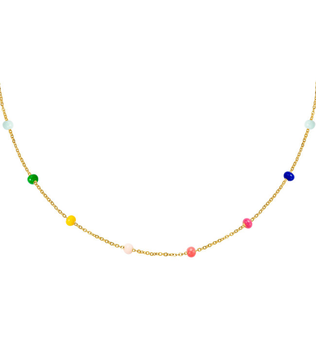 Rainbow Beads Necklace