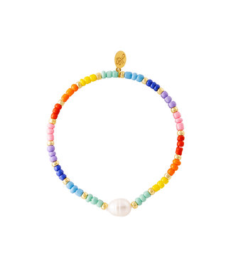 Rainbow Pearl Bracelet