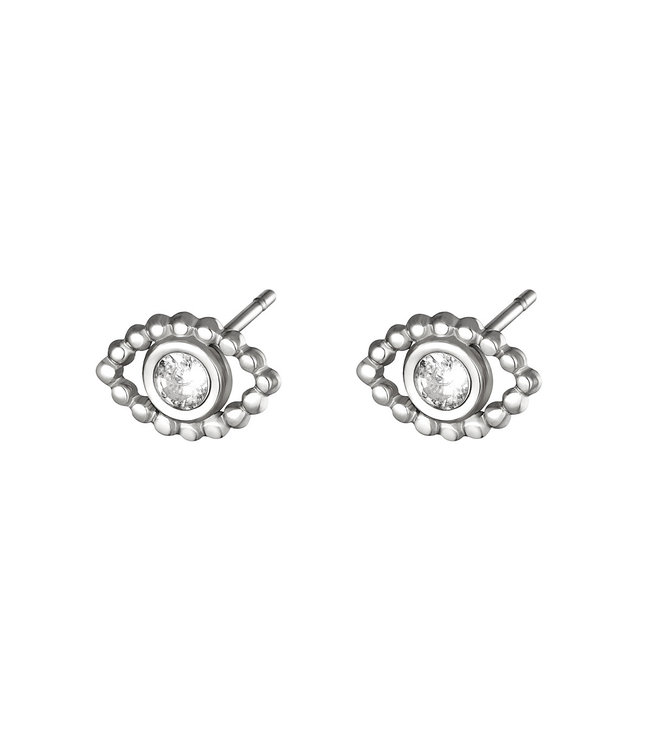 Shiny Eye Stud Earrings