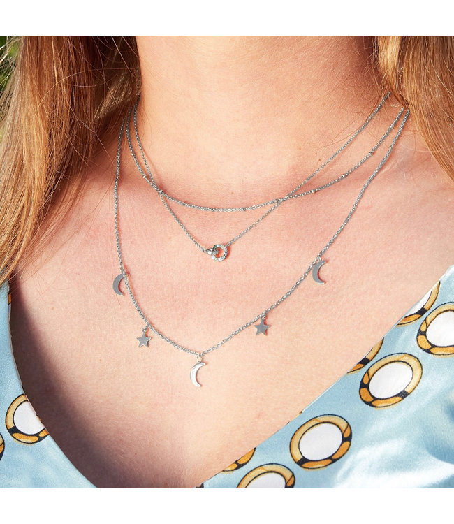 Silver Beyond The Stars Necklace