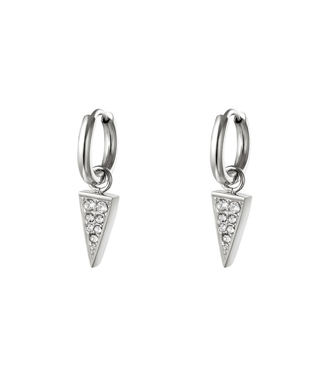 Shiny Triangle Earrings