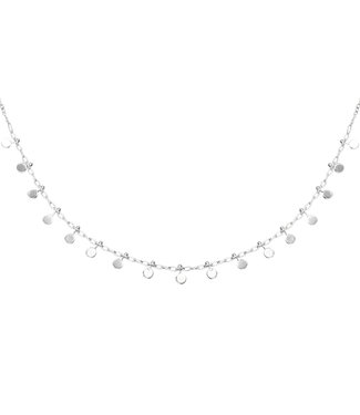 Silver Confetti Small Necklace
