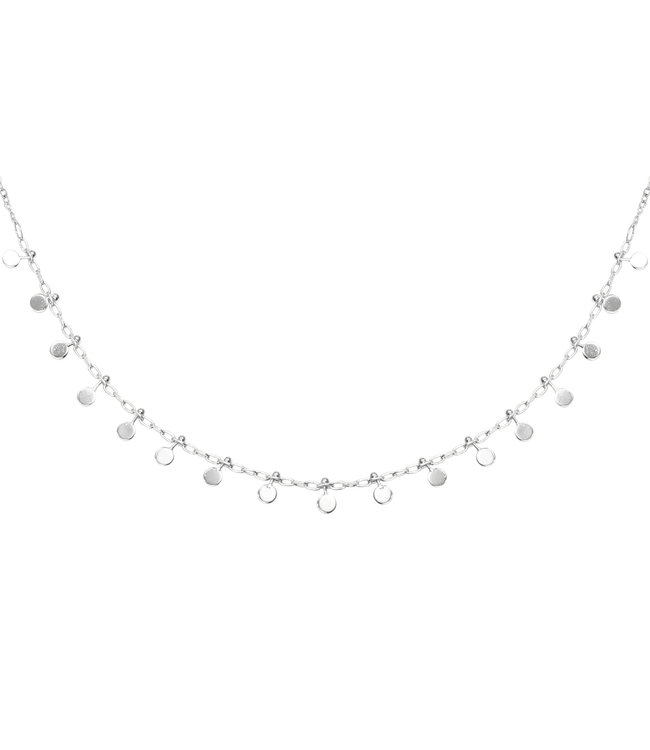 Silver Confetti Small Necklace