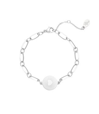 Silver In My Heart Bracelet