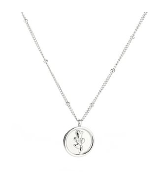 Silver La Rosa Necklace