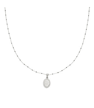 Silver Live Life Necklace