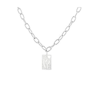 Silver Love Chain Necklace