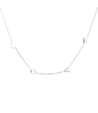Silver Only Love Necklace