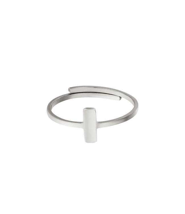 Silver Rectangle Ring