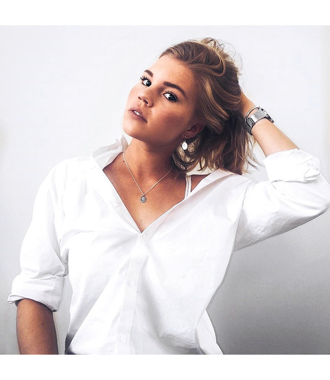 Silver Rose Amulet Necklace