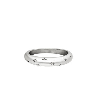 Silver Starry Sky Ring