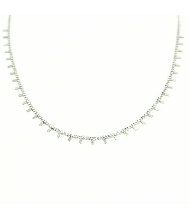 Silver Tiny Sticks Necklace