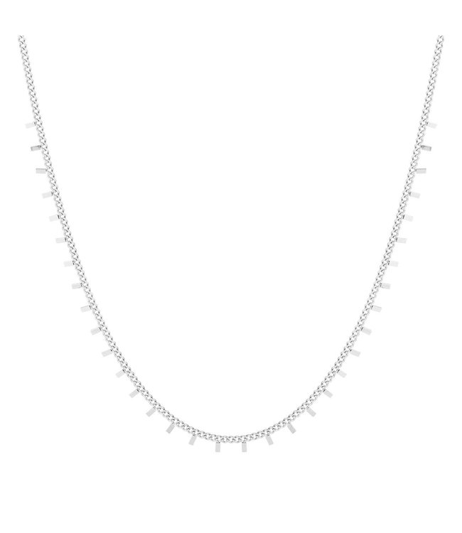Silver Tiny Sticks Necklace