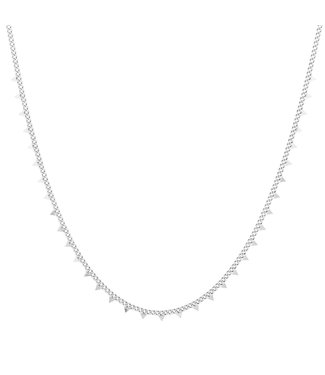 Silver Tiny Triangle Necklace