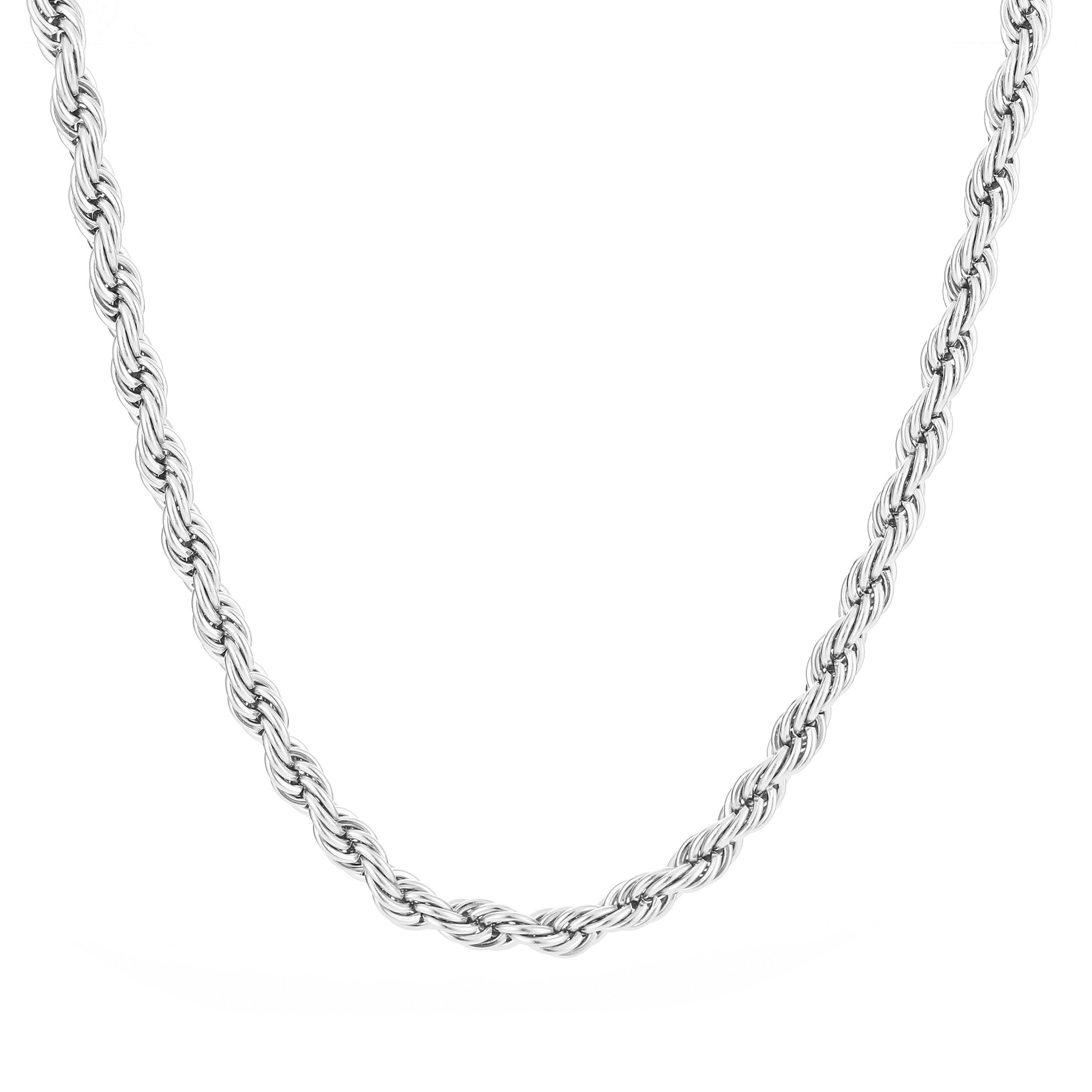 アクセサリー plllllleeeasse silver chain necklace Silver Twisted Chain Necklace - Musthavestore