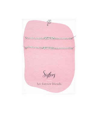 Sisters Forever Bracelet Giftcard / Silver