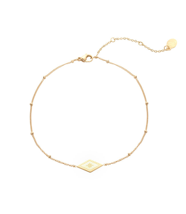 Gold Sparkle On Anklet