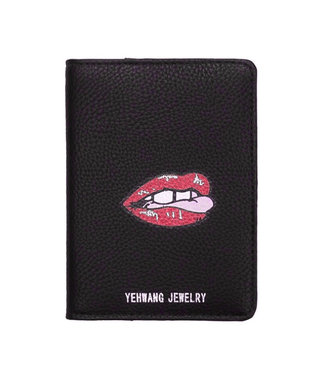 Sweet Lips Passport Cover / Black