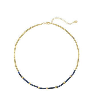 Taj Mahal Necklace / Dark Blue