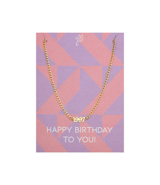 Year of Birth Necklace Giftcard