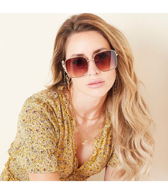 Beads Sunglasses Cord / Black