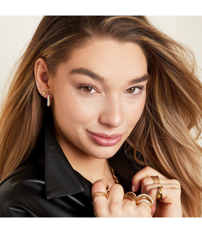 Diamond Rectangle Earrings