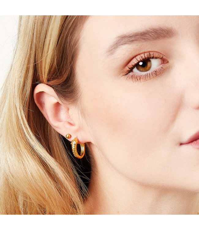 Panther Head Hoop Earrings