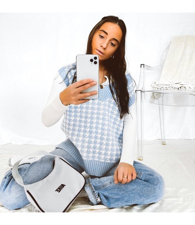 Pied de Poule Spencer / Light Blue