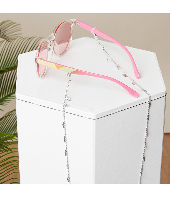 Silver Happy Leaf Sunglasses Cord