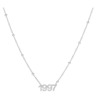 Silver Year of Birth Necklace