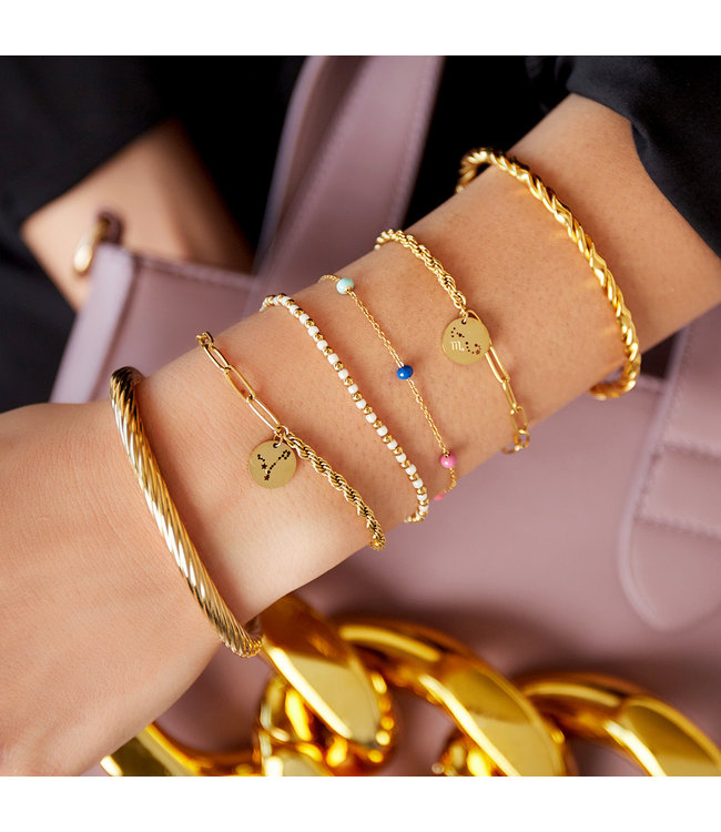 Gold Zodiac Sign Bracelet