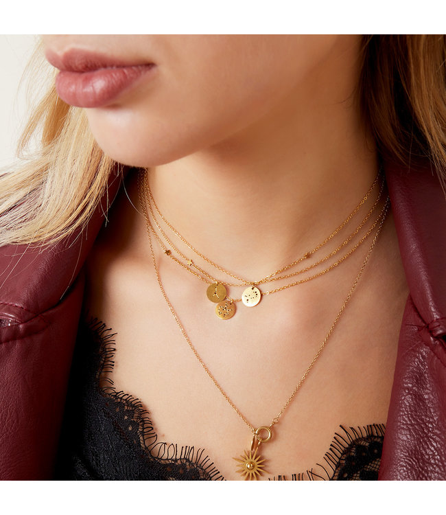 Gold Zodiac Sign Necklace