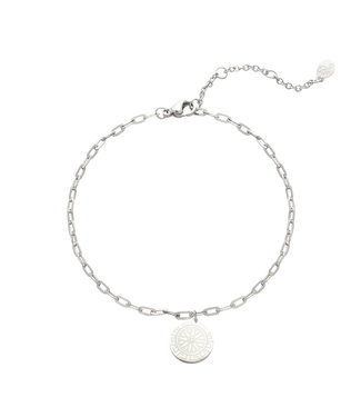 Silver Chasing the Sun Anklet