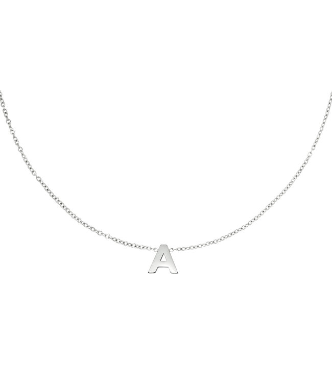 Silver Initial Necklace