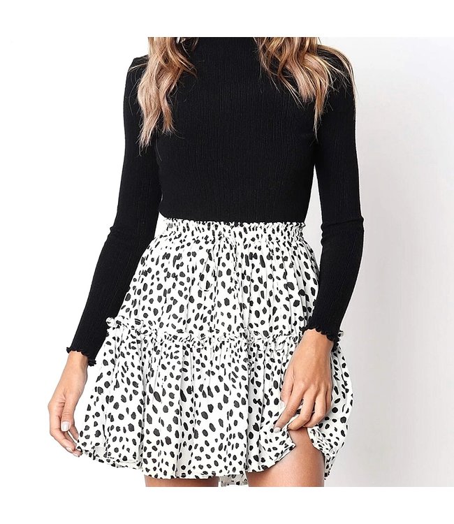 Faye Printed Dots Skirt