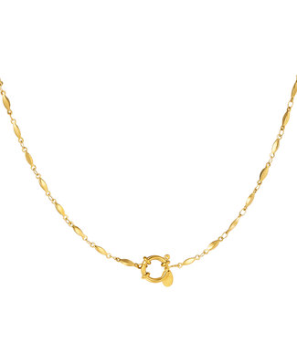 Oval Ring Chain Necklace