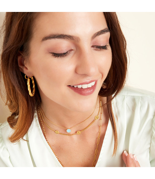 Gold Original Smiley Necklace