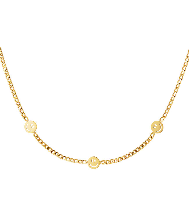 Gold Original Smiley Necklace