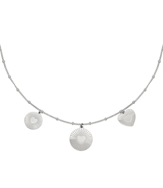 Silver In My Heart Necklace