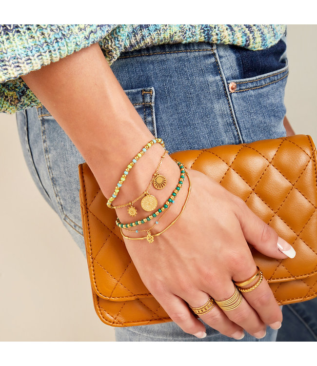 Double Lucky Bracelet / Blue